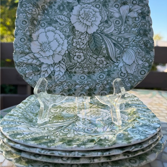 TIFFANY & Co Johnson Brothers Set of 6 Salad Dessert Plates Vintage Collectable - Picture 1 of 9